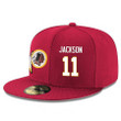 Washington Redskins #11 DeSean Jackson Snapback Cap NFL Player Red with White Number Stitched Hat