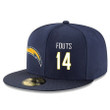 San Diego Chargers #14 Dan Fouts Snapback Cap NFL Player Navy Blue with White Number Stitched Hat