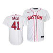 Youth's  Boston Red Sox Chris Sale #41 2021 Patriots' Day Replica  Jersey White , MLB Jersey