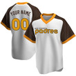 Youth's   San Diego Padres Custom White Home Cooperstown Collection Jersey - Replica
