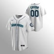 Youth's   Seattle Mariners Custom #00 White Replica Home Player Jersey