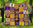 Los Angeles Lakers 3D Customized Quilt Blanket Size Single, Twin, Full, Queen, King, Super King   , NBA Quilt Blanket
