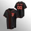 Youth's   San Francisco Giants Custom #00 Black Replica Alternate Jersey