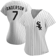 Women's  Chicago White Sox Tim Anderson White Home Replica Player Jersey