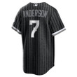 Men's  Chicago White Sox Tim Anderson Black City Connect Replica Player Jersey