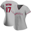 Women's  Los Angeles Angels Shohei Ohtani Grey Road Replica Player Name Jersey