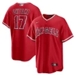Youth's   Los Angeles Angels Shohei Ohtani Red Alternate Replica Player Name Jersey