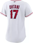 Women's  Los Angeles Angels Shohei Ohtani White Home Replica Player Name Jersey