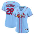 Women's  Nolan Arenado St. Louis Cardinals Alternate Official Replica Player Jersey - Light Blue