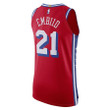 Men's Youth's   Joel Embiid Philadelphia 76ers 2022/23 Authentic Jersey - Statet Edition - Red