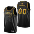 Youth's  Toronto Raptors #00 Custom Hardwood Classics Golden Edition Swingman Jersey - Black -