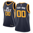 Women's Utah Jazz Swingman Navy Custom Jersey - Icon Edition -