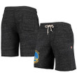 Golden State Warriors Homage Primary Logo Tri-Blend Sweat Shorts - Charcoal