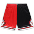 Chicago Bulls  Big & Tall Hardwood Classics Split Swingman Shorts - Red/Black
