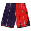 Toronto Raptors  Big & Tall Hardwood Classics Split Swingman Shorts - Purple/Red