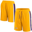 Los Angeles Lakers s Branded Referee Iconic Mesh Shorts - Gold