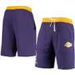 Anthony Davis Los Angeles Lakers Name & Number Shorts - Purple