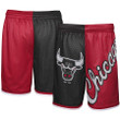 Chicago Bulls  Youth Hardwood Classics Big Face 5.0 Shorts - Black/Red