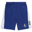 Dallas Maverickss Branded Big & Tall Wordmark Logo Practice Shorts - Blue/White