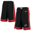 Miami Heat  Youth 2020/21 Swingman Shorts - Icon Edition - Black