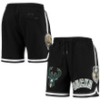 Milwaukee Bucks Pro Standard Chenille Shorts - Black