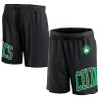 Boston Celtics s Branded Free Throw Mesh Shorts - Black