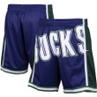 Milwaukee Bucks  Hardwood Classics Big Face 2.0 Shorts - Purple