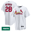 Youth's Nolan Arenado St. Louis Cardinals Home Official Replica Player Jersey - White