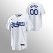 Youth's Los Angeles Dodgers Custom #00 White Replica Home Player Jersey
