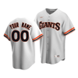 Men's San Francisco Giants Custom #00 Cooperstown Collection White Home Jersey