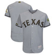 Men's Texas Rangers Majestic Gray 2018 Memorial Day Collection Flex Base Team Custom Jersey