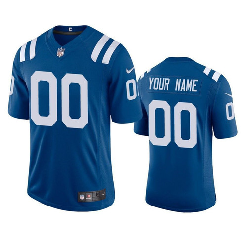 Men's Indianapolis Colts  2020 Vapor Limited Custom Jersey, Royal, NFL Jersey - Tap1in