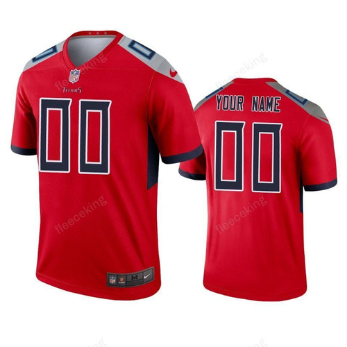 Men's Tennessee Titans  Inverted Legend Custom Jersey, Red, NFL Jersey - Tap1in