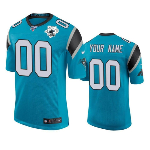Men's Carolina Panthers  25th Season Classic Limited Custom Jersey, Blue, NFL Jersey - Tap1in