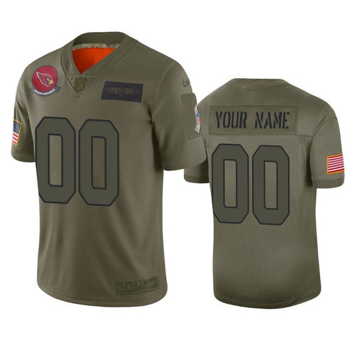 Arizona Cardinals Men's 2019 Salute to Service Limited Custom Jersey, Camo, NFL Jersey - Tap1in