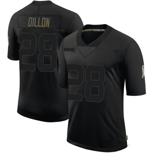 Men's A.J. Dillon Green Bay Packers Player Jersey - Black