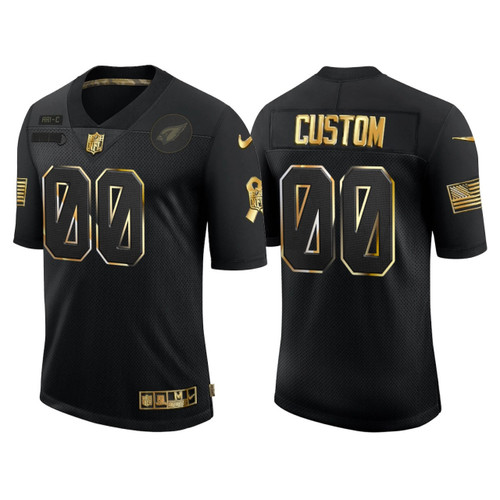 Arizona Cardinals Men's 2020 Salute to Service Limited Custom Jersey, Black Golden, NFL Jersey - Tap1in