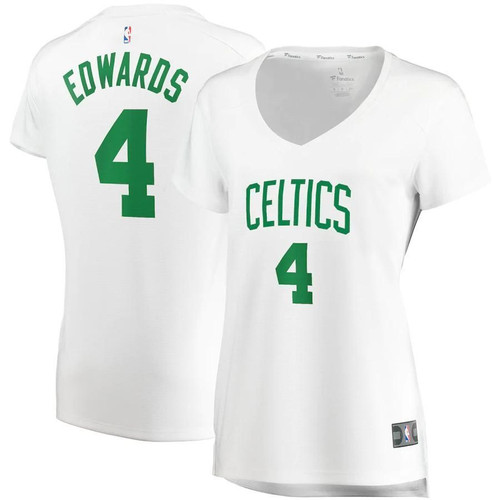 Women's Carsen Edwards Boston Celtics Wairaiders  Fast Break Replica Player- Association Edition - White Jersey