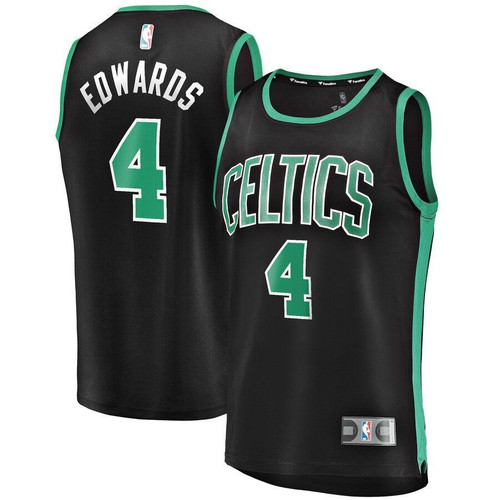 Men's Carsen Edwards Boston Celtics Wairaiders Fast Break Replica Player- Statet Edition - Black Jersey