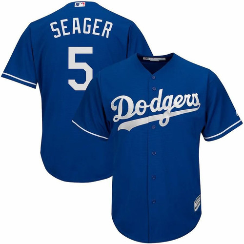 Men's Corey Seager Los Angeles Dodgers Majestic Fashion icial Cool Base Player- Royal Jersey