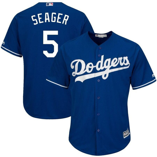 Men's Corey Seager Los Angeles Dodgers Majestic Big And Tall Alternate Cool Base Replica Player- Royal Jersey