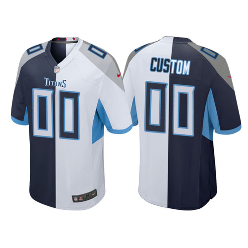Youth's  Tennessee Titans  Custom Split Game Jersey, Navy, NFL Jersey - Tap1in