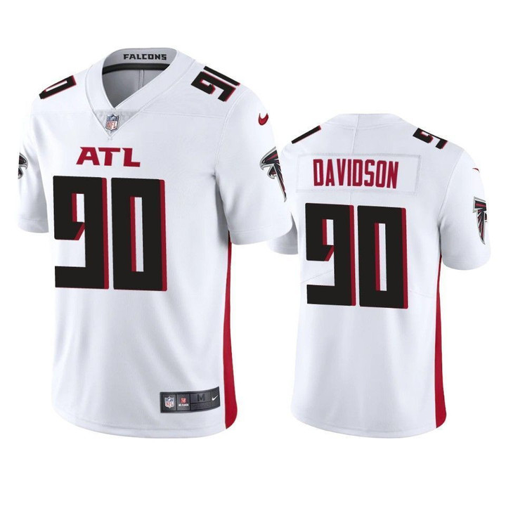 Atlanta Falcons Marlon Davidson White 2020 NFL Draft Vapor Limited Jersey
