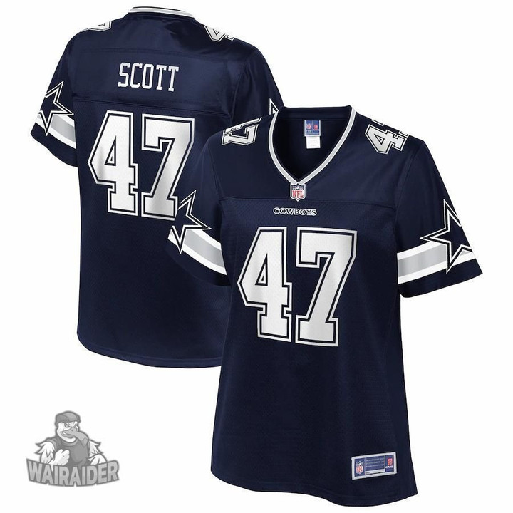 Drew Scott Dallas Cowboys NFL Pro Line Women's Team Player- Navy Jersey