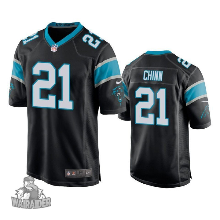 Carolina Panthers Jeremy Chinn Black 2020 NFL Draft Game Jersey