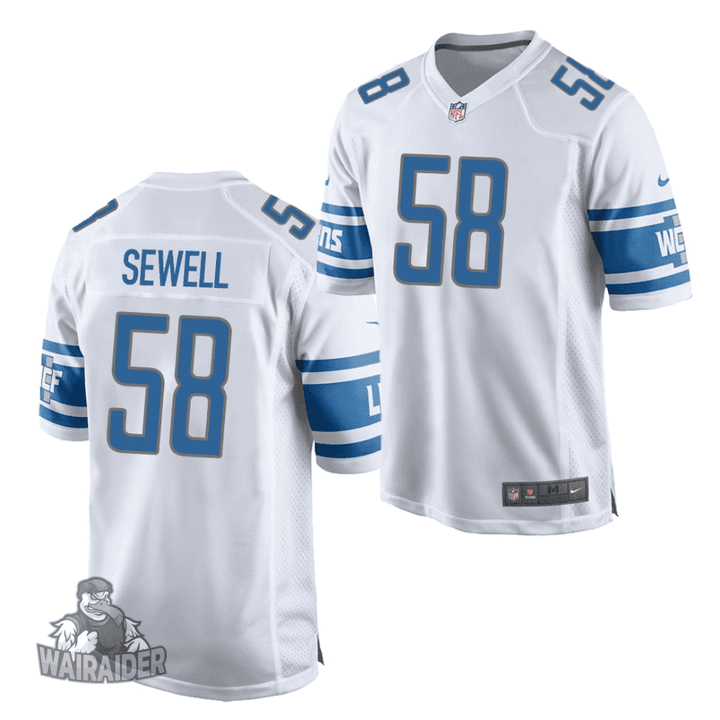 Detroit Lions Penei Sewell 2021 NFL Draft Game Jersey - White