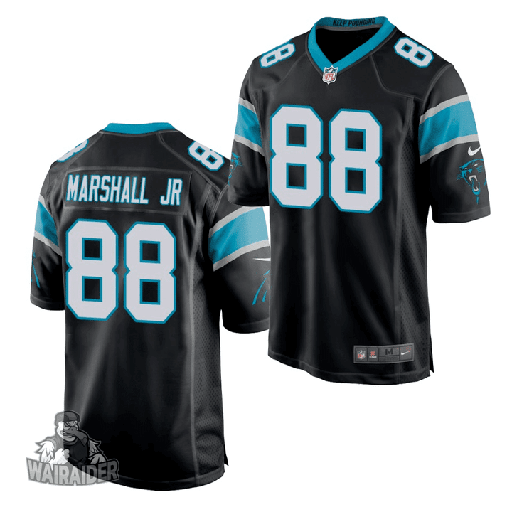 Carolina Panthers Terrace Marshall Jr. 2021 NFL Draft Game Jersey - Black