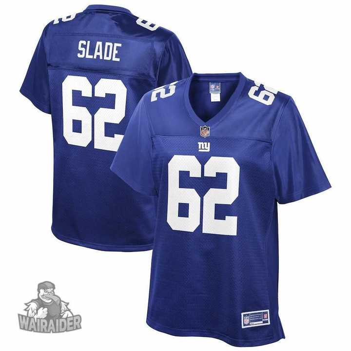 Chad Slade New York Giants NFL Pro Line Women's Team Player Jersey - Royal
