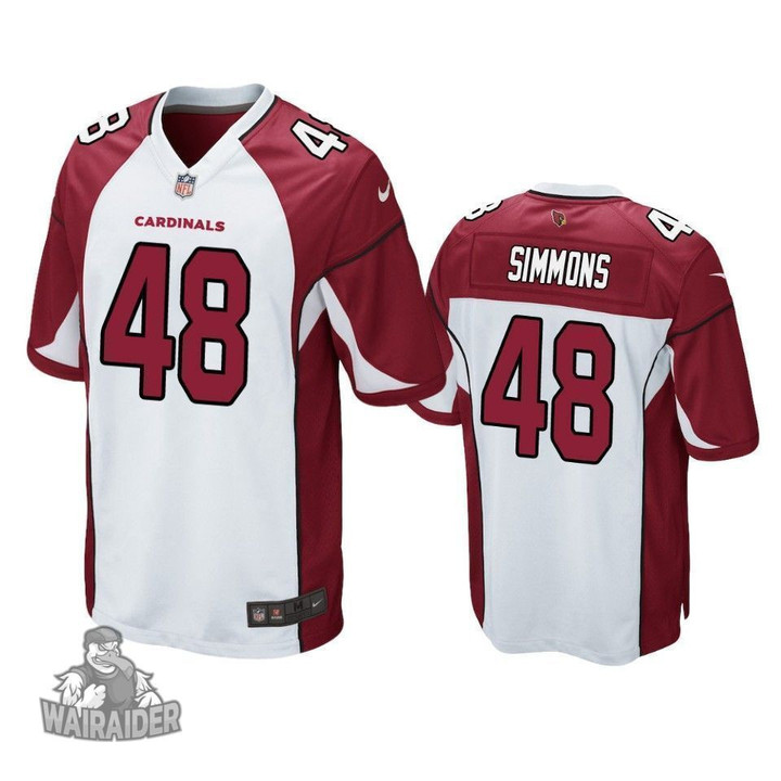 Arizona Cardinals Isaiah Simmons White 2020 NFL Draft Game Jersey