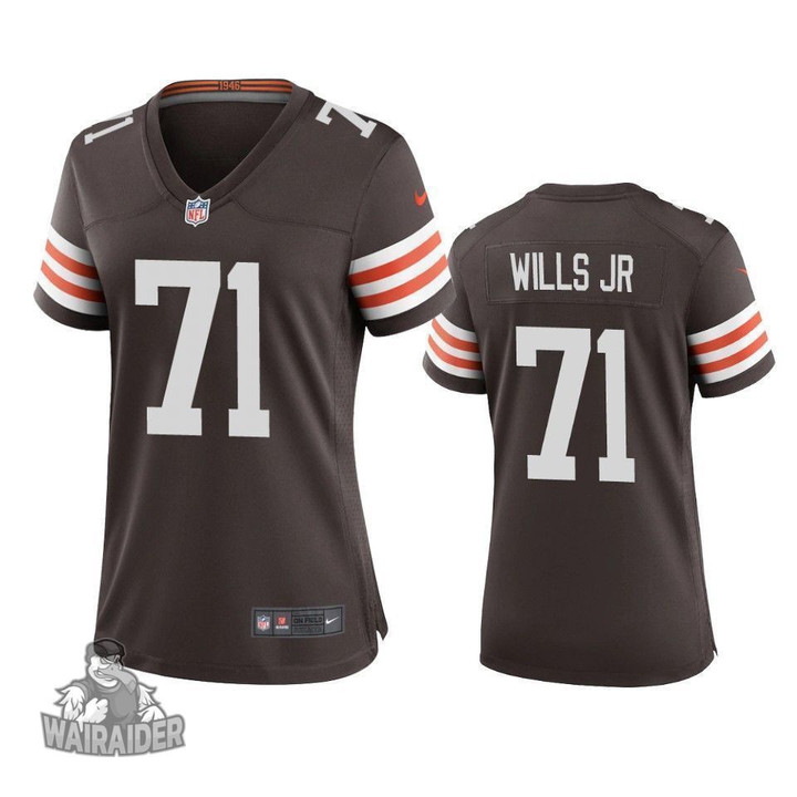 Cleveland Browns Jedrick Wills Brown 2020 NFL Draft Game Jersey